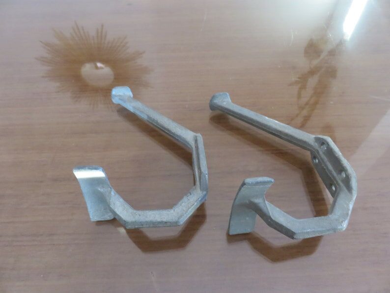 Pair of aluminum coat racks 30 years 40