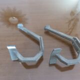 Pair of aluminum coat racks 30 years 40