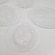Vintage Glass Seafood Serving Bowl, Plate and Dinner Plates by Ann Warff for Kosta Boda, Sweden, 1970s, Set of 8