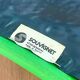 Série de 8 chaises Souvignet en chrome et skaï vert
