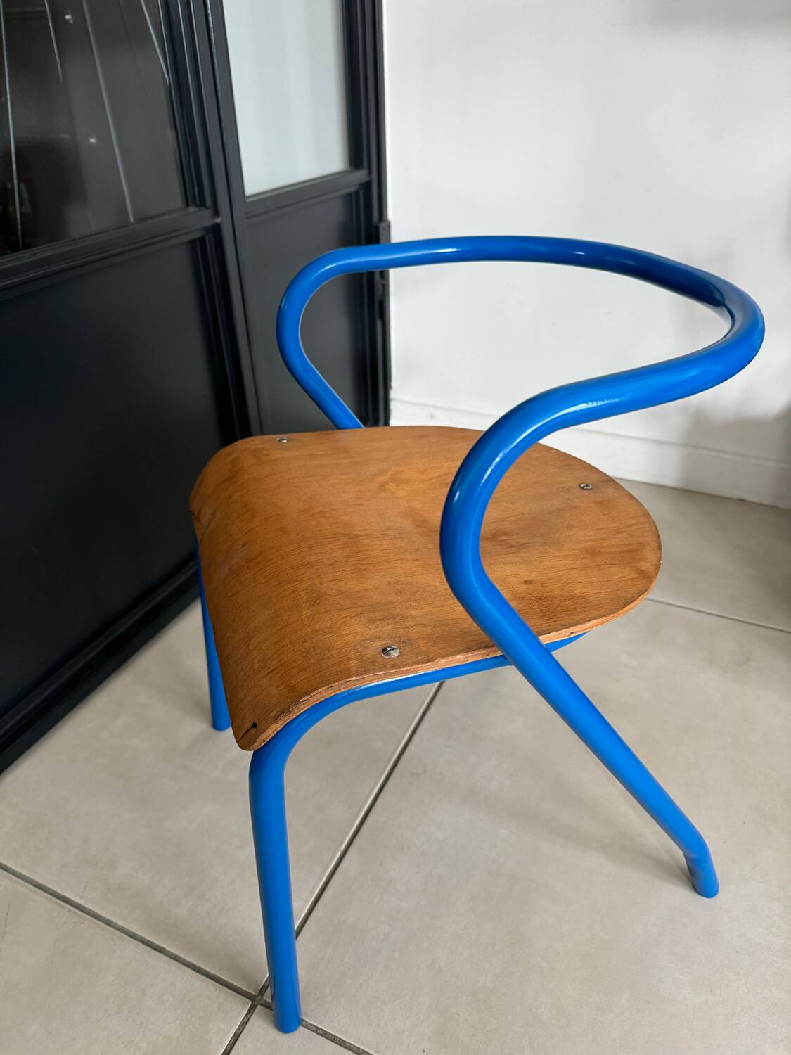 Chaise écolier enfant vintage