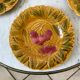 Set of 5 dessert plates in Sarreguemines 60s
