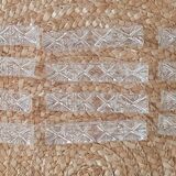 12 knife holders in 24% lead crystal - Cristallerie Buder - 1960s