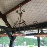 Bronze billiard chandelier