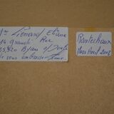 Eliane lienard (xxth century) pastel "landscape of rantechaux in the doubs" signed lower right