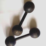 Vintage cast iron dumbbells