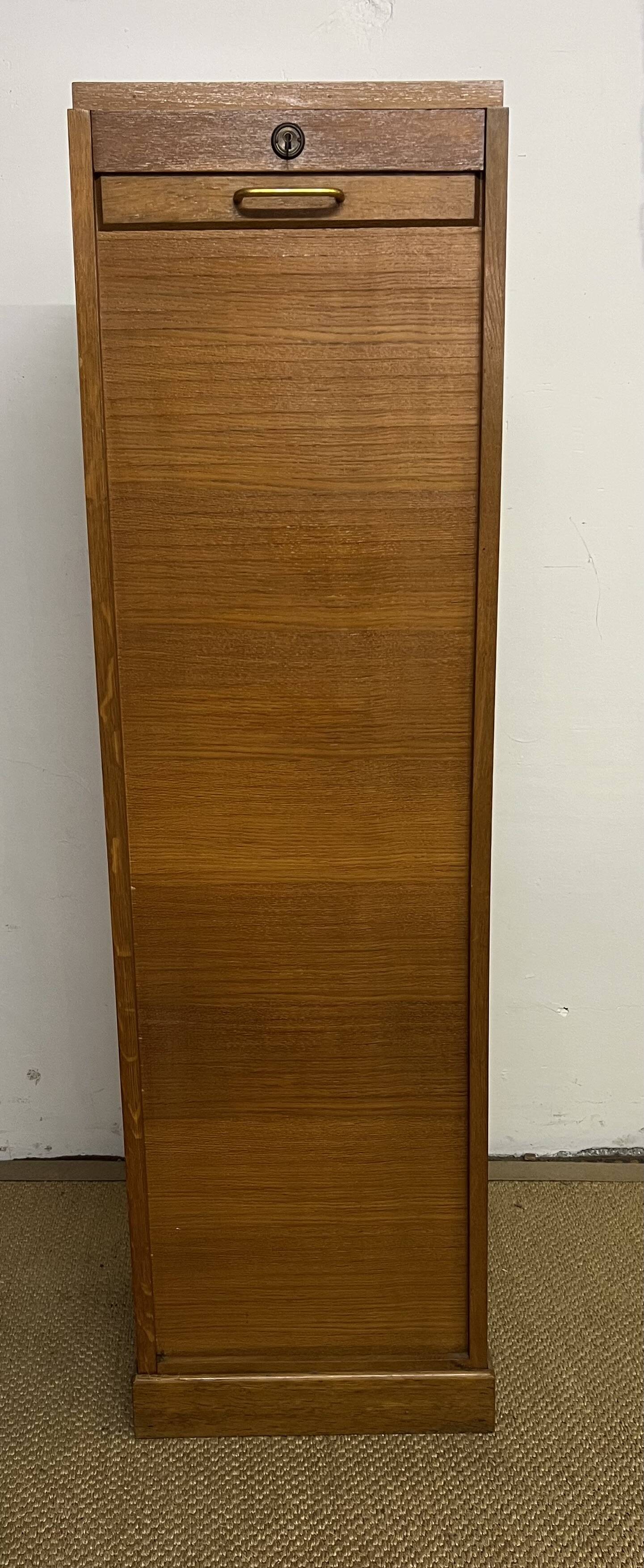 Classeur / Secrétaire / Range document à rideaux Vintage