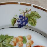 6 Fruit decorated plates Pillivyt France