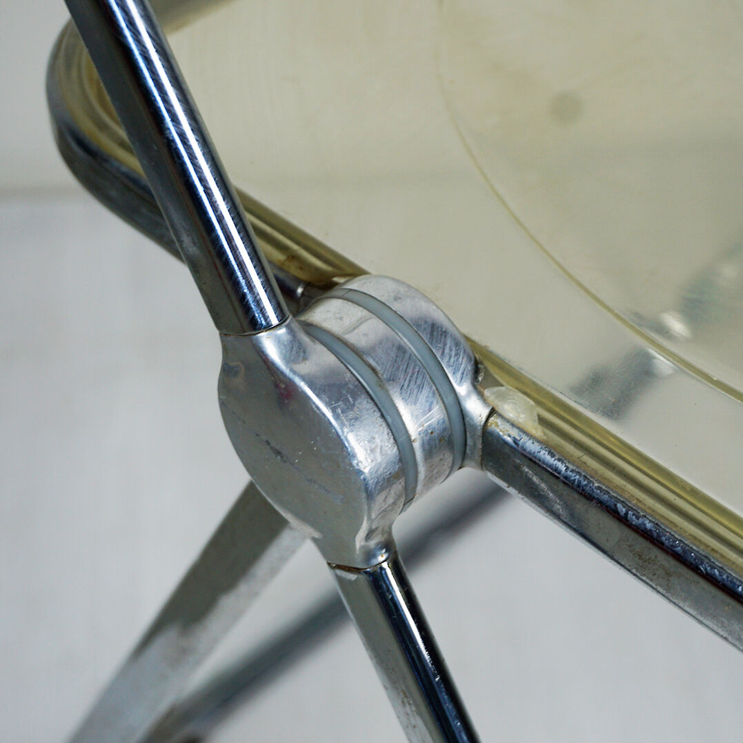 Folding chair "Plia Lucite" by G. Piretti for Castelli Italy