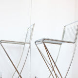 Set of 2 Till Behrens stools - 'Kreuzschwinger' - Schlubach - 1983