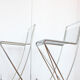 Set of 2 Till Behrens stools - 'Kreuzschwinger' - Schlubach - 1983