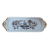 Victoria rectangular tray, hand-painted blue and gold porcelain decoration