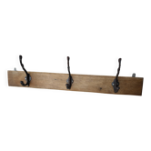 porte manteau ancien a 3 patères en fonte