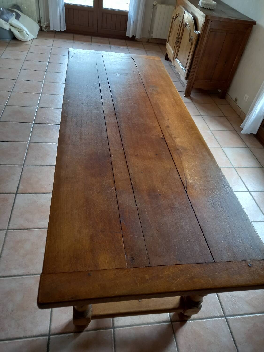 Oak farm table