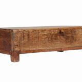 Table furniture de metier brown small bedside old teak drawer piece of origin india