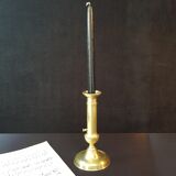 Brass push button candle holder