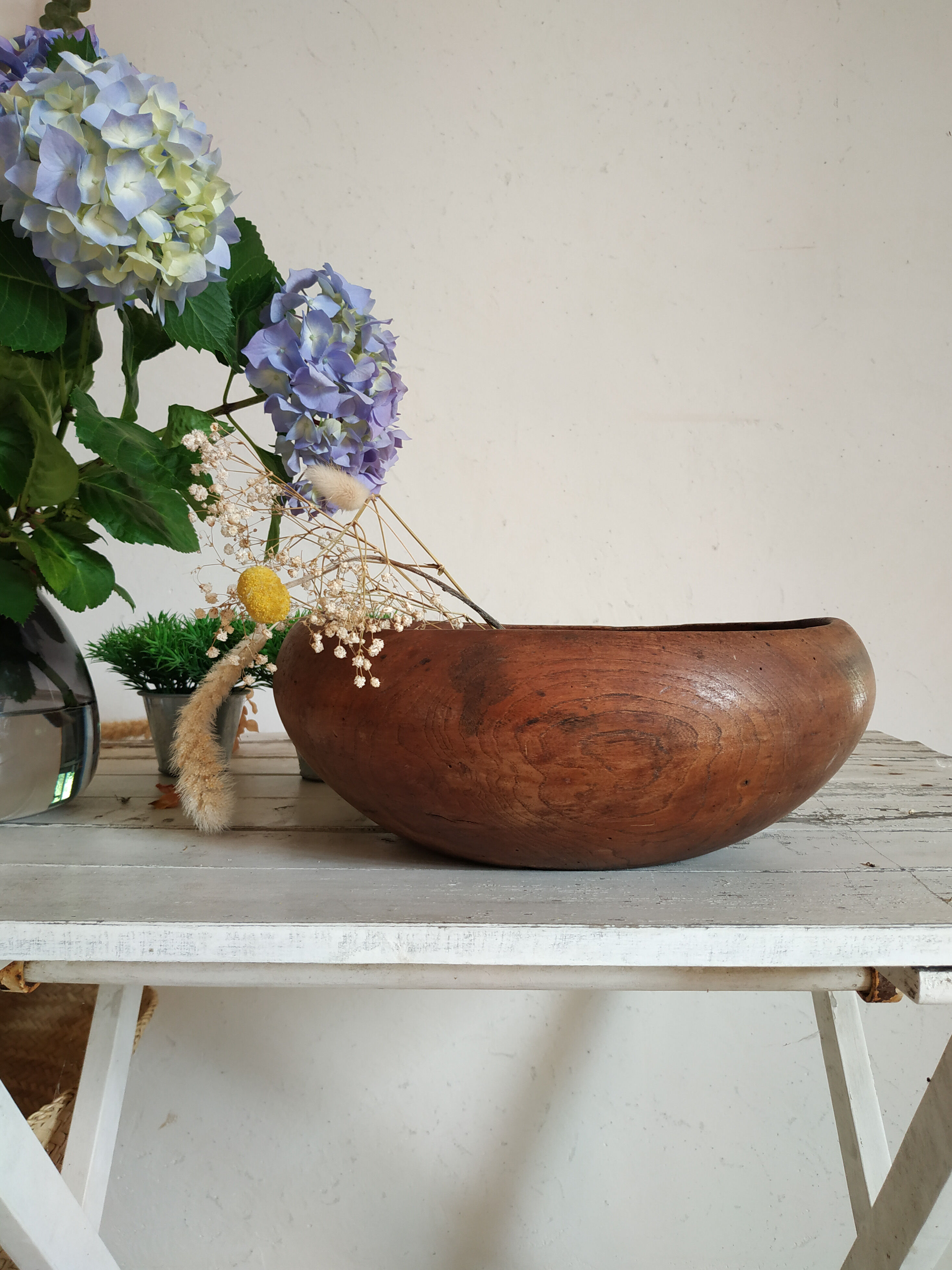 Old wooden bowl