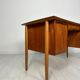 1960s Vintage Mid-Century Curved Danish Teak Writing Desk