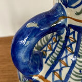 Ancient majolica earthenware vase