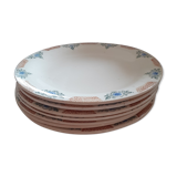 7 flat plates of the years 30 in Longwy.