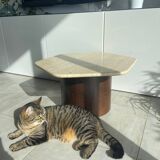 Travertine coffee/side table