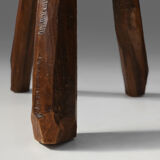 19th century rustic handmade stool