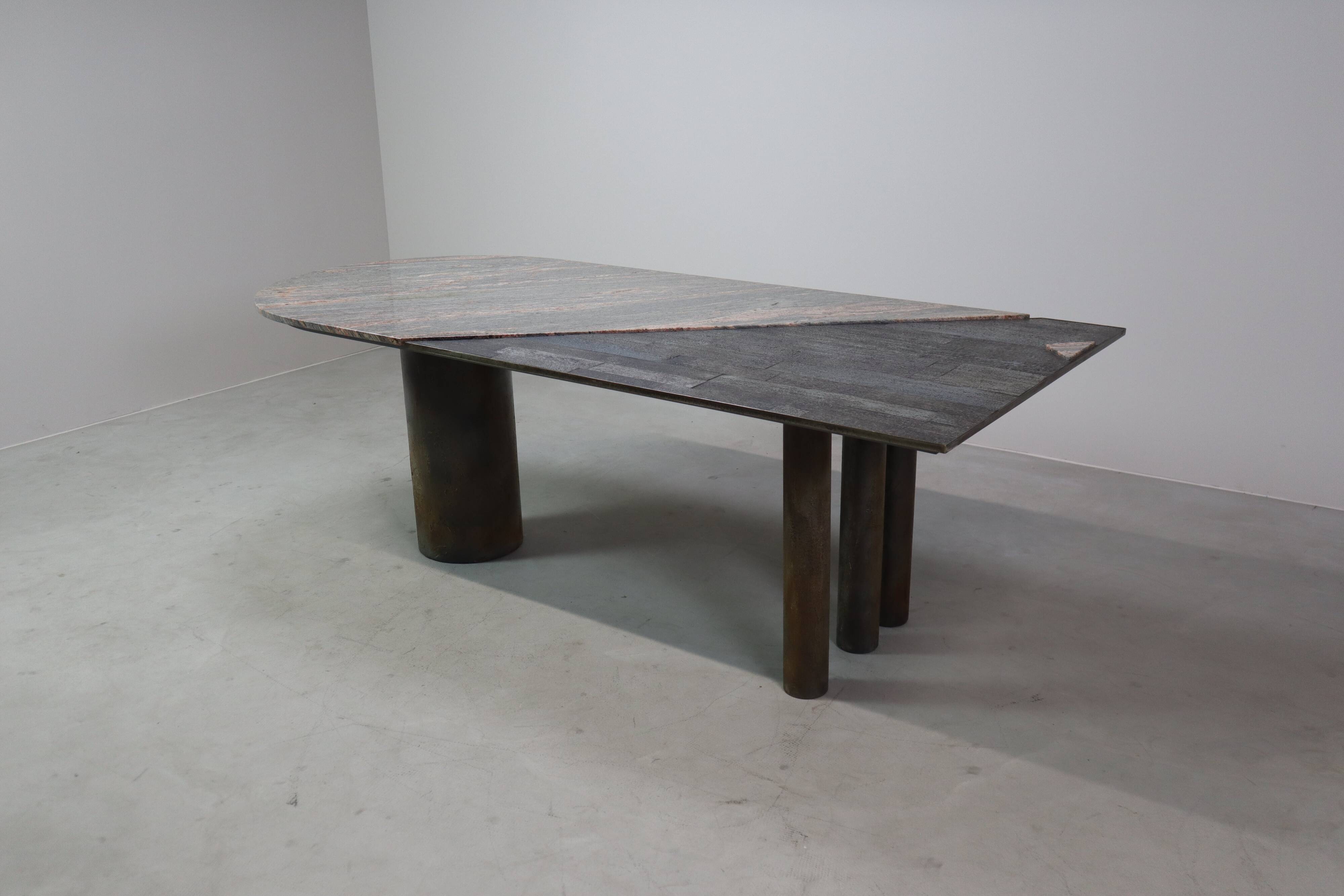 Postmodern dining table by Pia Manu, Belgium, ca. 1990