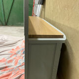Art Deco console in oak
