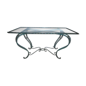 Table basse métal et - verre