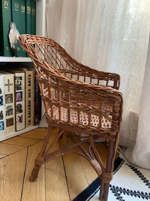 Rattan children's chair