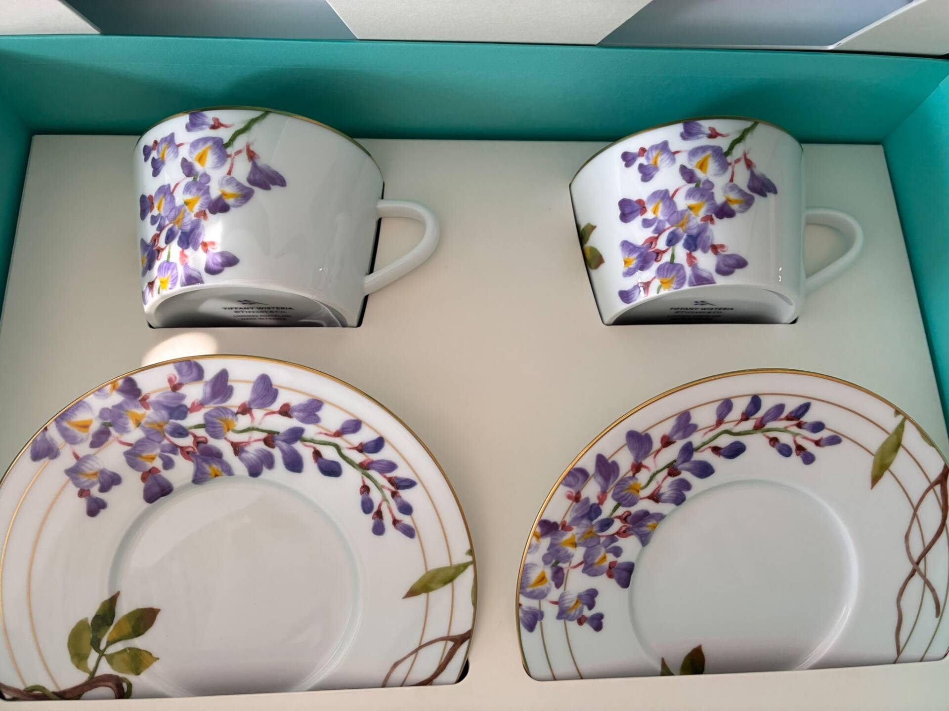 Tiffany & Co porcelain cups and saucers