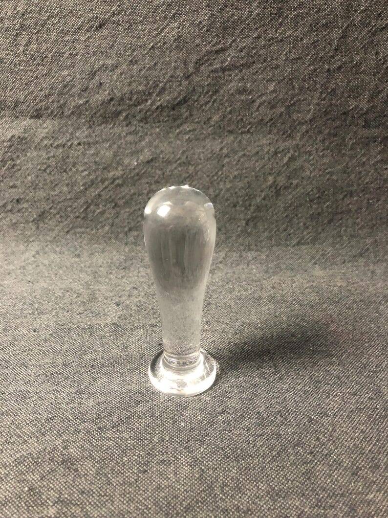 Baccarat Crystal Ashtray, Mortar and Pestle design, Stamped, France