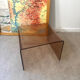 Side table - end table Miche Dumas smoked Plexiglass