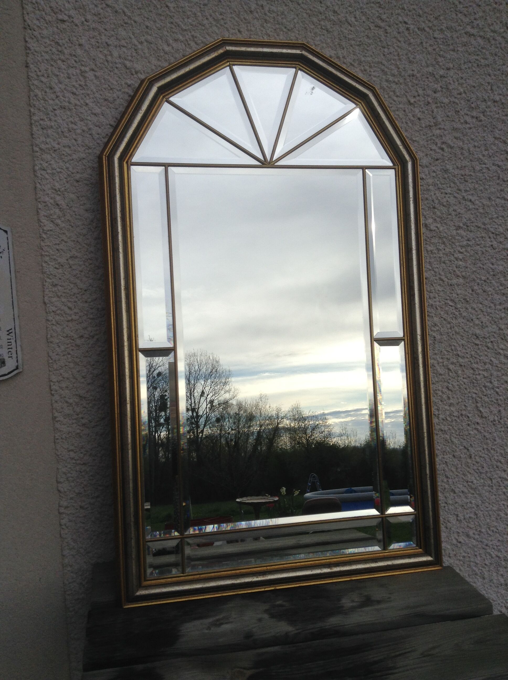 Miroir rectangulaire biseauté 93x55cm