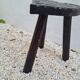 Tabouret de traite tripode coeur