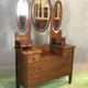 Hairdresser English early twentieth mahogany