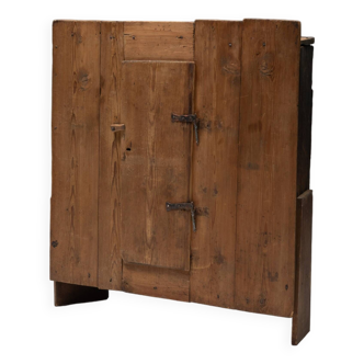 Art Populaire Alpine Cupboard, France, 19th Century