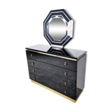 Jean Claude Mahey chest of drawers with mirror, 1970s