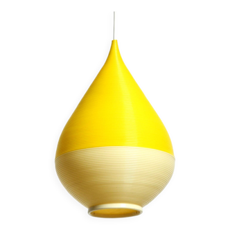 Beautiful original large 1960s Heifetz Rotaflex pendant lamp in drop shape