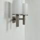 Perzel double wall light model 1141, metal and opaline, France, 1960.