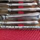 Set of 12 small knives in silver metal and stainless steel from the Ravinet d'Enfer Paris brand