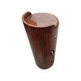 French Art Deco Mahogany round Bar Furniture, 1920/30s