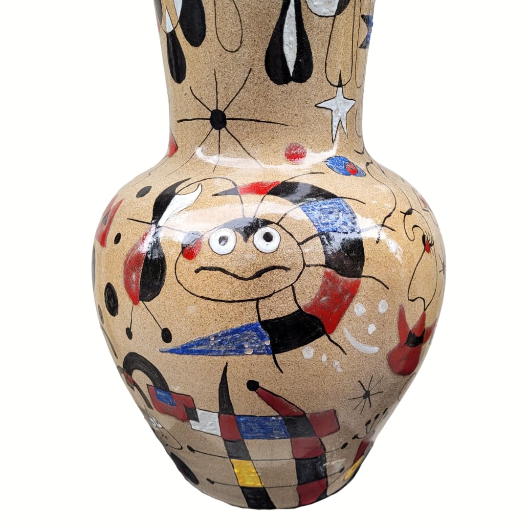 Vase "Miró", glazed ceramic, signed Renata, 1993 – Spain