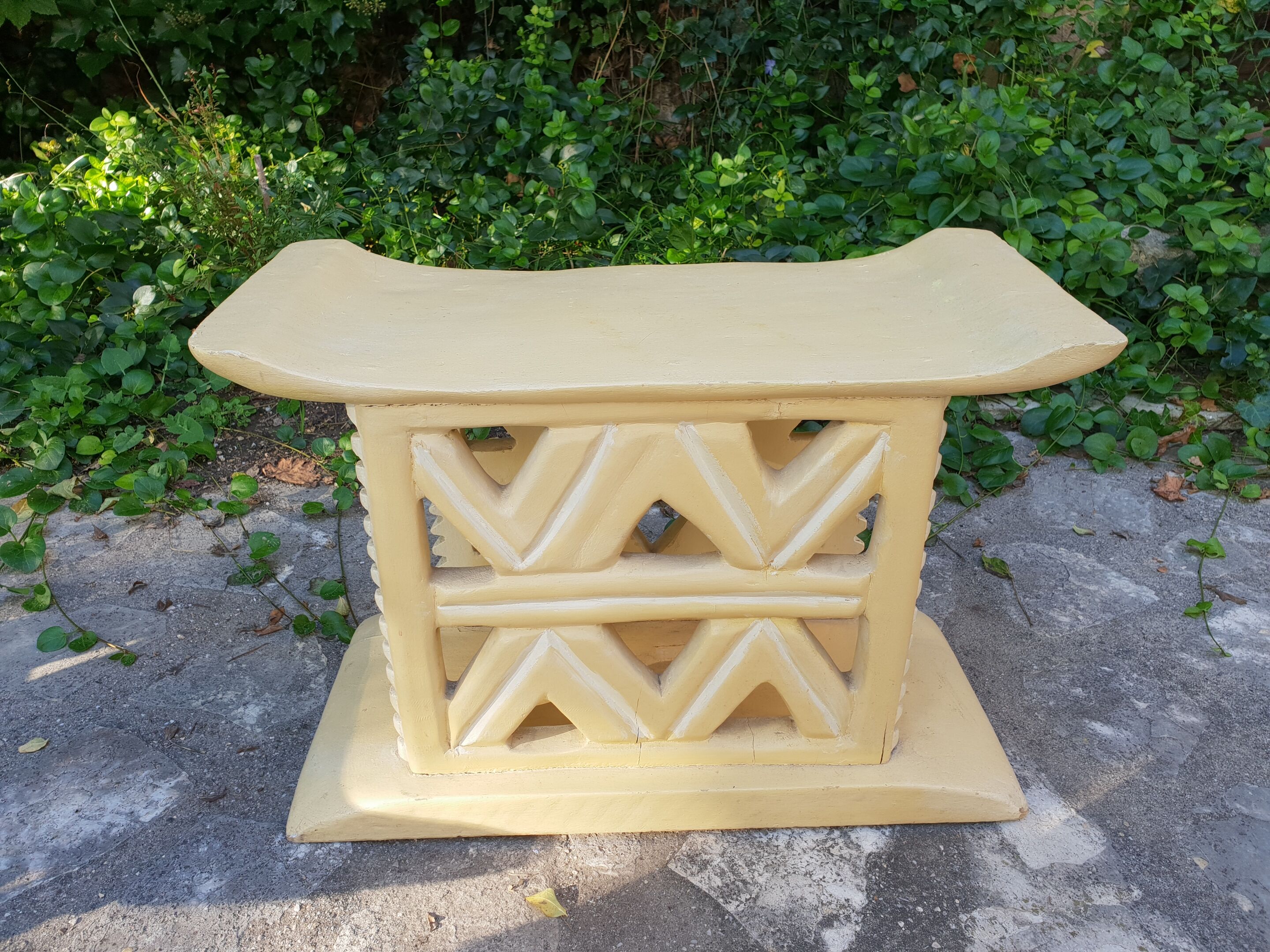 Pair of Africanist art deco stools