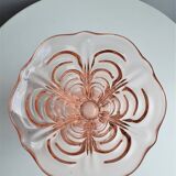 Vase en verre rose