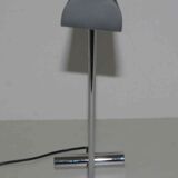 Italian design lamp 80's chrome and steel