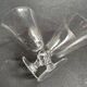 4 large conical glasses
