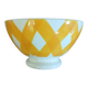 Old Sarreguemines bowl, Scottish pattern.