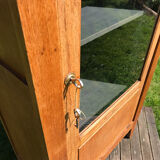 Vintage light oak cashier