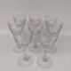 8 large Saint Louis crystal glasses, Moselle model. 1930s.
